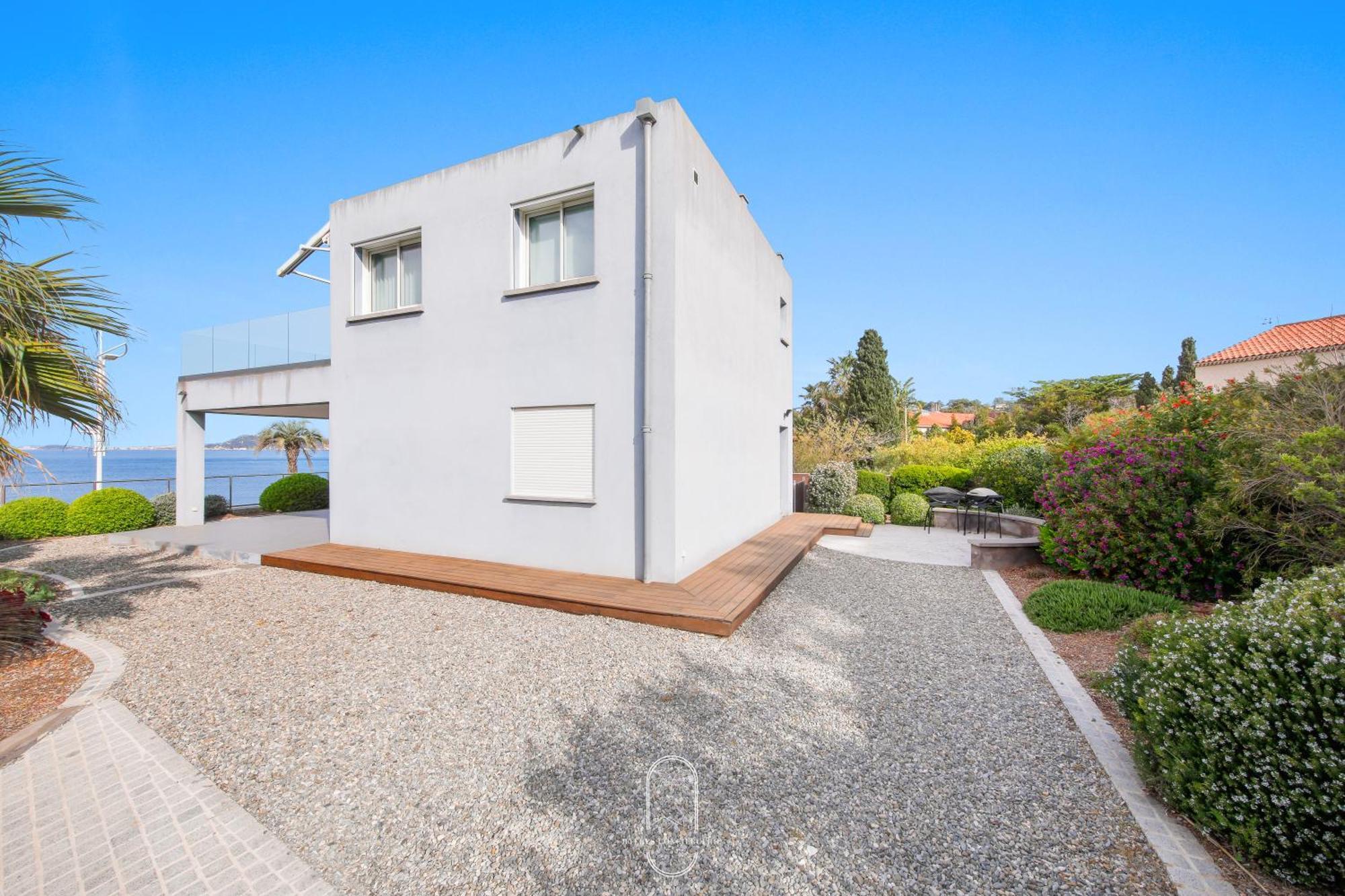 Villa Antoine Appartement Rdj Vue Mer Clim Wifi Parking Plage 50M La Garonne Le Pradet Ngoại thất bức ảnh